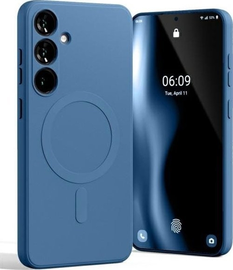 Picture of Mercury MagSafe Semi-Silicone Sam S24 FE S721 niebieski /blue