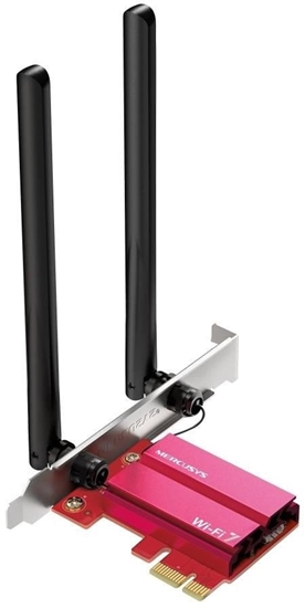 Picture of MERCUSYS MA37BE WiFi7 PCIe adapter (BE6500,2,4GHz/5GHz/6GHz,Bluetooth5.4)
