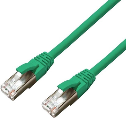 Attēls no MicroConnect CAT6A S/FTP 10m Green LSZH