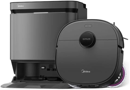 Picture of Midea V15 Robot Vacuum Cleaner, White | Robot Vacuum Cleaner | V15 | Wet&Dry | 16200 Pa | Black