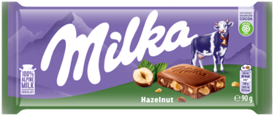 Picture of Milka Šokolāde BROKEN HAZELNUTS 90g
