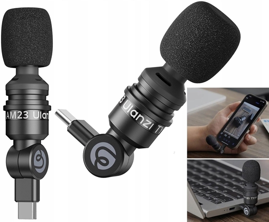 Picture of Mini Mikrofon Type-c Usb-c Lavalier Do Telefonu Laptopa Kamery / Ulanzi Am23