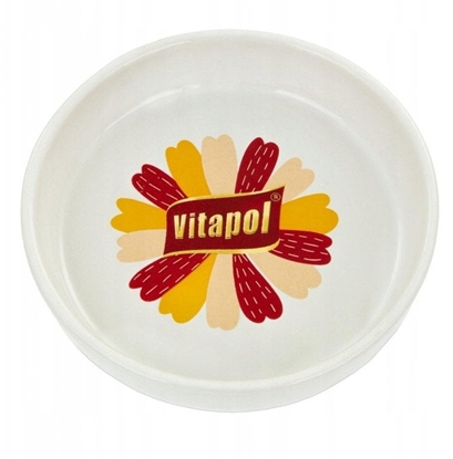 Picture of Miska, dla chomika, biaa, nadruk Vitapol, ceramiczna, 150ml