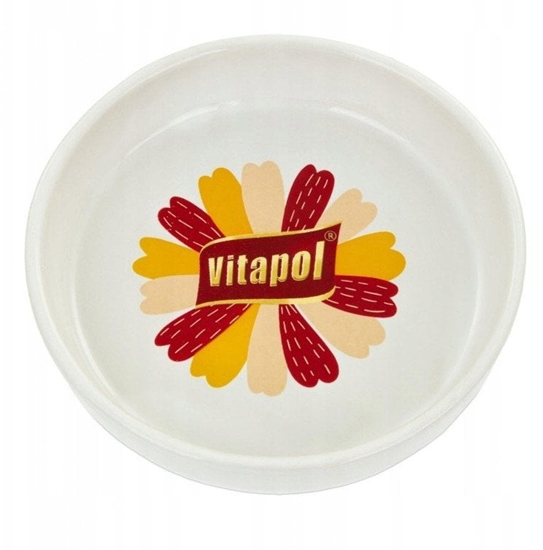 Picture of Miska, dla chomika, biaa, nadruk Vitapol, ceramiczna, 150ml