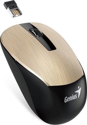 Picture of Mysz Genius Genius Mysz NX-7015, 1600DPI, 2.4 [GHz], optyczna, 3kl., bezprzewodowa USB, zota, AA