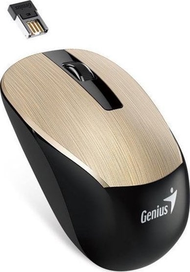 Picture of Mysz Genius Genius Mysz NX-7015, 1600DPI, 2.4 [GHz], optyczna, 3kl., bezprzewodowa USB, zota, AA