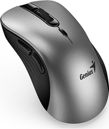 Picture of Mysz Genius Mysz bezprzewodowa, Genius Ergo 8100S AI, srebrno-czarna, optyczna, 1600DPI