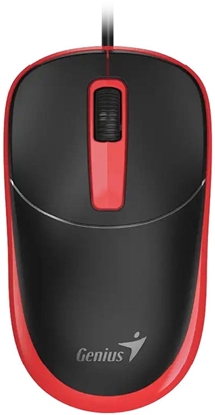 Picture of Mysz przewodowa, Genius DX-123, czarno-czerwona, optyczna, 1200DPI