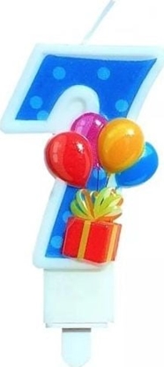 Attēls no MK TRADE wieczka cyfra 7 z balonami