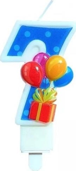 Picture of MK TRADE wieczka cyfra 7 z balonami