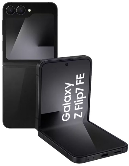 Изображение MOBILE PHONE GALAXY FLIP7 FE/256GB BLACK SM-F761B SAMSUNG