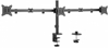 Изображение Monitora stiprinājums Gembird Adjustable Desk 3-display Mounting Arm 17”-27”