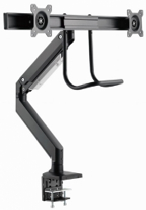 Attēls no Monitora stiprinājums Gembird Desk Mounted Adjustable Monitor Arm for 2 Monitors