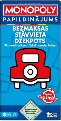 Attēls no MONOPOLY Board game Free Parking Jackpot expansion (In Latvian lang.)