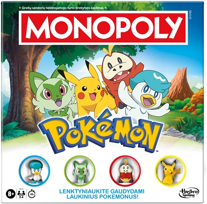 Attēls no MONOPOLY Board game Pokemon (In Lithuanian lang.)