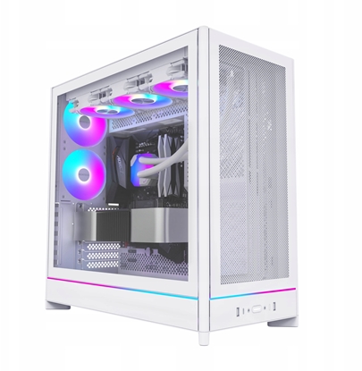 Attēls no Case|MONTECH|HS01 PRO|MidiTower|Case product features Removeable HDD basket/Transparent panel|Not included|ATX|MicroATX|MiniITX|Colour White|HS01PRO(W)