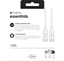 Picture of Kabel USB Zagg USB-C - USB-C 1 m Biay (409913177)