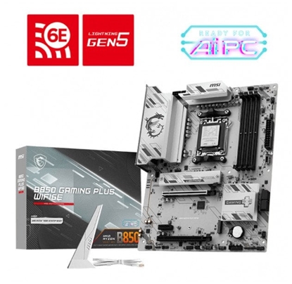Attēls no Mainboard|MSI|AMD B850|SAM5|ATX|Memory DDR5|Memory slots 4|B850GAMINGPLUSWIFI6E