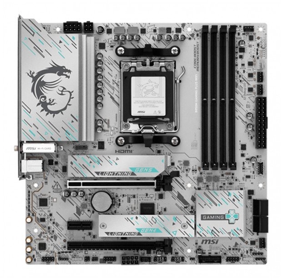 Picture of Mainboard|MSI|AMD B850|SAM5|Micro-ATX|Memory DDR5|Memory slots 4|B850MGAMINGPLUSWIFI