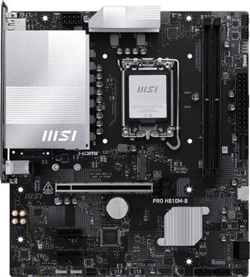 Picture of Mainboard|MSI|Intel H810|LGA1851|Micro-ATX|Memory DDR5|Memory slots 2|PROH810M-B