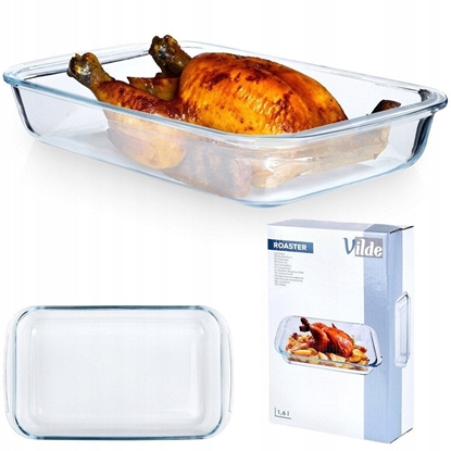 Attēls no Naczynie aroodporne szklane 29,5x17,5x5 cm, 1,6 l