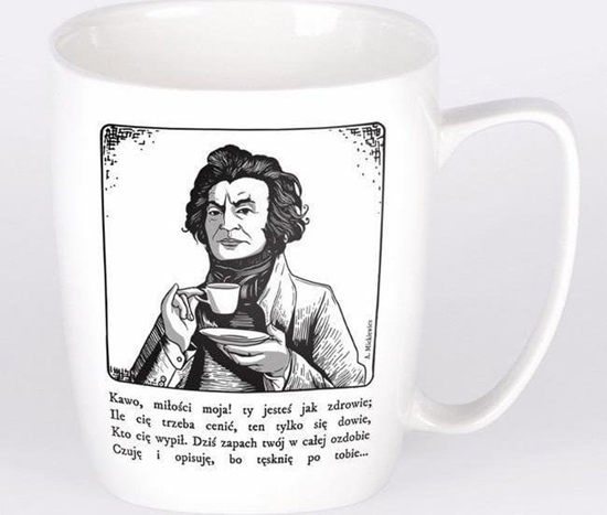 Изображение Nadwyraz.com Kubek ceramiczny bia³y Adam Mickiewicz (494133) - 5901005001052