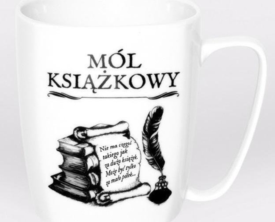 Picture of Nadwyraz.com Kubek ceramiczny bia³y Mól ksi±¿kowy (494124) - 5901005001076