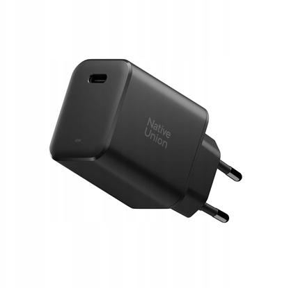 Изображение Native Union Fast GaN Charger - adowarka 45W PD, 1x USB-C (black)