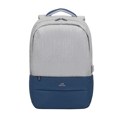 Изображение NB BACKPACK ANTI-THEFT 17.3"/7567 GREY/DARK BLUE RIVACASE