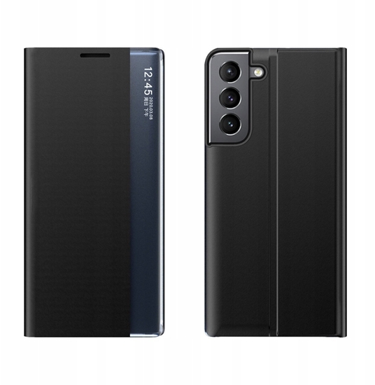 Picture of New Sleep Case pokrowiec etui z klapk z funkcj podstawki Samsung Galaxy S22+ (S22 Plus) czarny