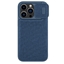 Picture of Nillkin - Nillkin Qin Cloth Pro Case Case for iPhone 14 Pro Max Camera Cover Holster Cover Flip Case Blue