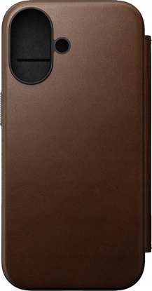 Attēls no Nomad Nomad Modern Leather Folio, brown - iPhone 16