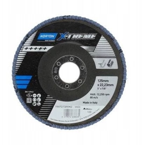 Picture of Norton Clipper ciernica lamelkowa Norton X-Treme R860 125 P60 FLD FDTF 125x22 R860 NOR P60 X860 EU