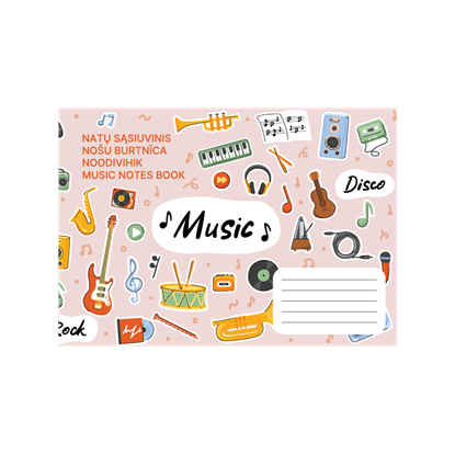 Picture of Nošu burtnīca 12 lapas, A5, 70 gsm, (Baltic)