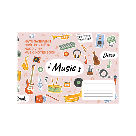 Picture of Nošu burtnīca 12 lapas, A5, 70 gsm, (Baltic)