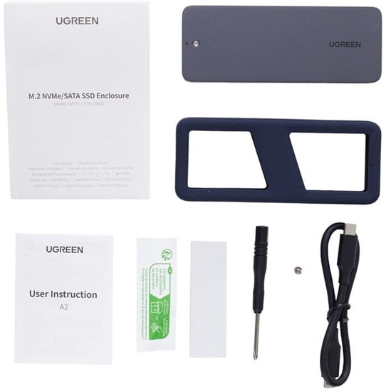 Picture of Obudowa dysku SSD UGREEN CM777, NVMe/SATA, 20Gbps, USB-C