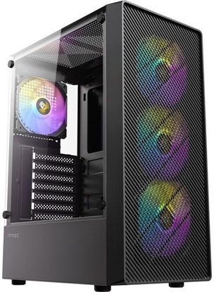 Attēls no Antec AX26 RGB Elite PC case Midi Tower Gaming ATX, black