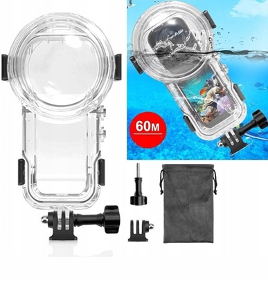 Picture of Obudowa Podwodna Wodoodporna Wodoszczelna Futera Do 60m Do Insta360 X5 / X 5 / Pu756t