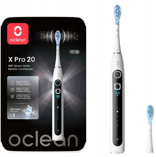 Picture of Oclean X Pro 20 electric toothbrush, white