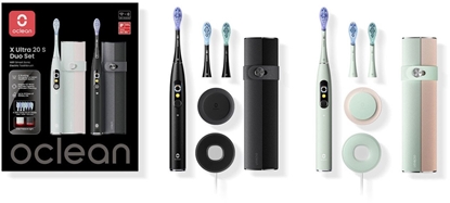 Picture of Szczoteczka Oclean X Ultra 20 S Duo Set Czarna/Zielona