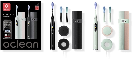 Picture of Szczoteczka Oclean X Ultra 20 S Duo Set Czarna/Zielona