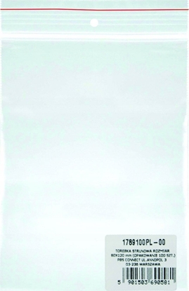 Picture of Office Products Torebka strunowa OFFICE PRODUCTS, LDPE, 80x120mm, 100szt., transparentna