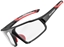 Picture of Okulary rowerowe fotochromowe UV400 z etui SP216BK - czarno-czerwone