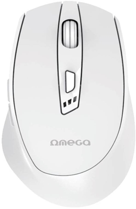 Attēls no OMEGA MOUSE MYSZ BEZPRZEWODOWA WIRELESS RECHARGEABLE USB-C WHITE [46036]
