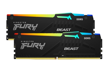 Изображение Operatīvā atmiņa Kingston FURY Beast 16GB RGB Black