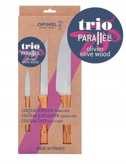 Picture of Opinel Zestaw Noy Trio Parallele Olive 002494
