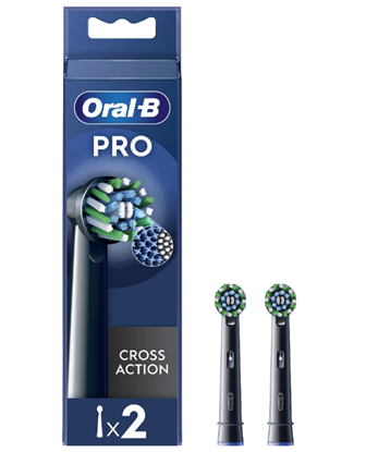 Attēls no Oral-B | Replaceable toothbrush heads | EB50BRX-4 Cross Action | Heads | For adults | Number of brush heads included 4 | Black