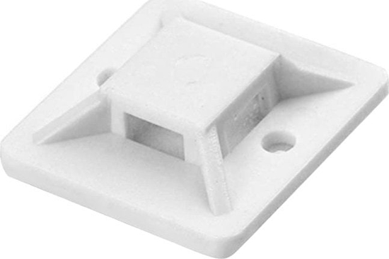 Picture of Organizer Orno Uchwyt opaski kablowej, samoprzylepny, 30x30 mm, biay, 10 sztuk