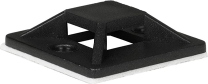Picture of Organizer ProXtend ProXtend Self Adhesive Cable Clips 25mm x 25mm Black 50pcs in a bag