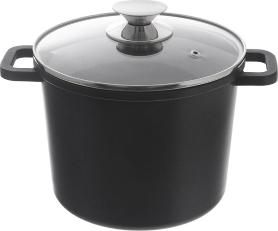 Изображение Orion Garnek granitowy ze szklan pokrywk wysoki GRANDE 4,2 l